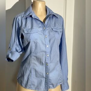 Tommy Hilfiger womens Classic Long Sleeve Roll Tab Size M